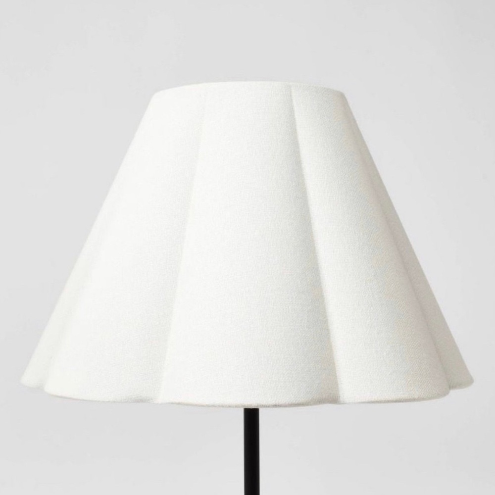 Scallop Pleated Lamp Shade White - Threshold designed with Studio McGee